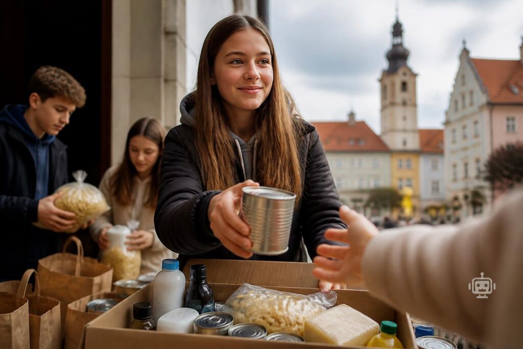 Armut: Jugendliche sammeln Sachspenden
