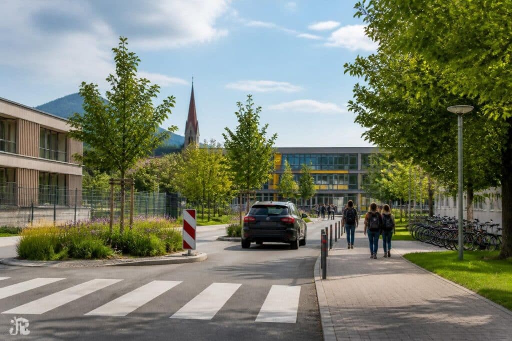 Verkehrsberuhigung beim Campus: Völkermarkt prüft neues Konzept
