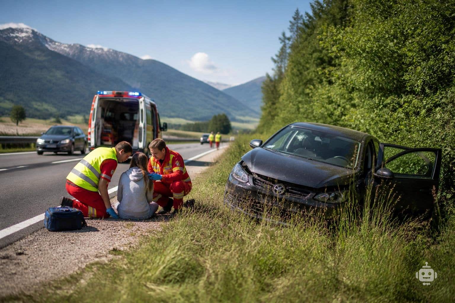 Vater und Tochter bei Unfall verletzt