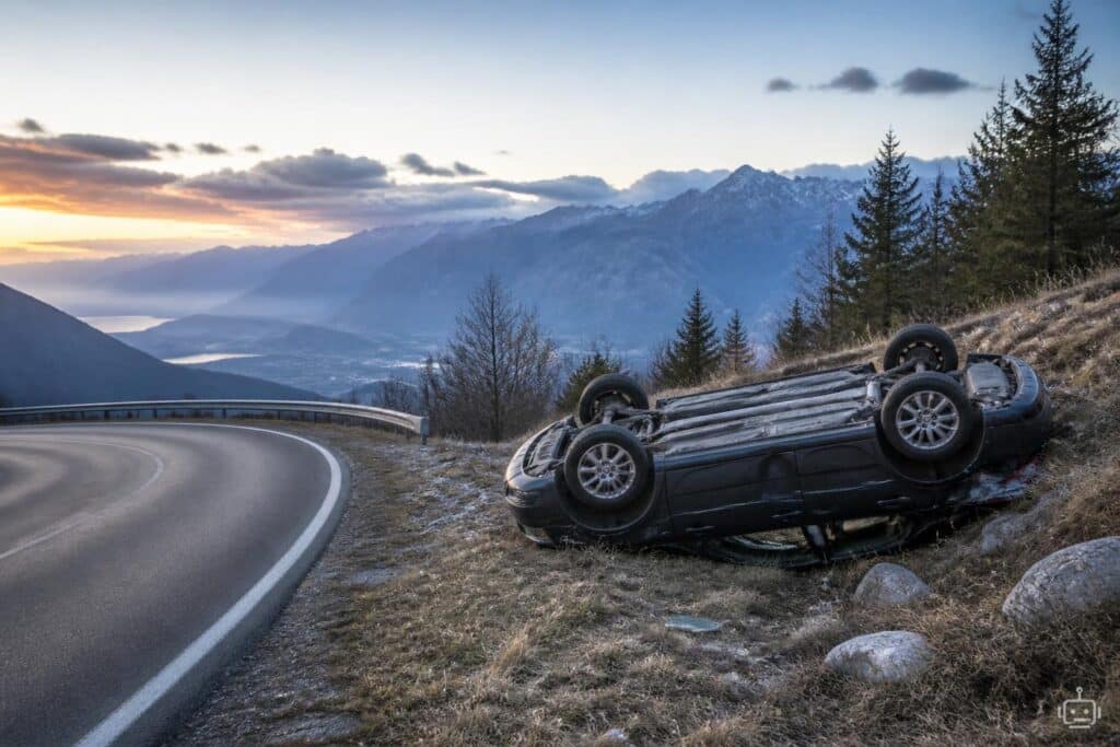 Pkw überschlug sich auf Dobratsch