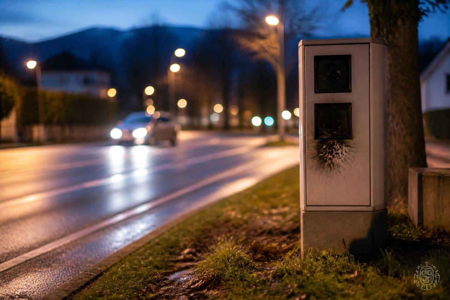Radarkasten in Klagenfurt mit Feuerwerkskörper „angegriffen“